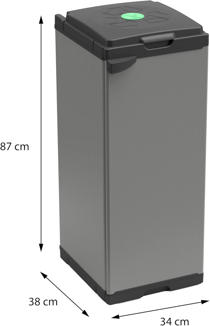Adventa: Schrank für Mülltrennung aus Kunststoff, einfach zu montieren, modulares System, geeignet f