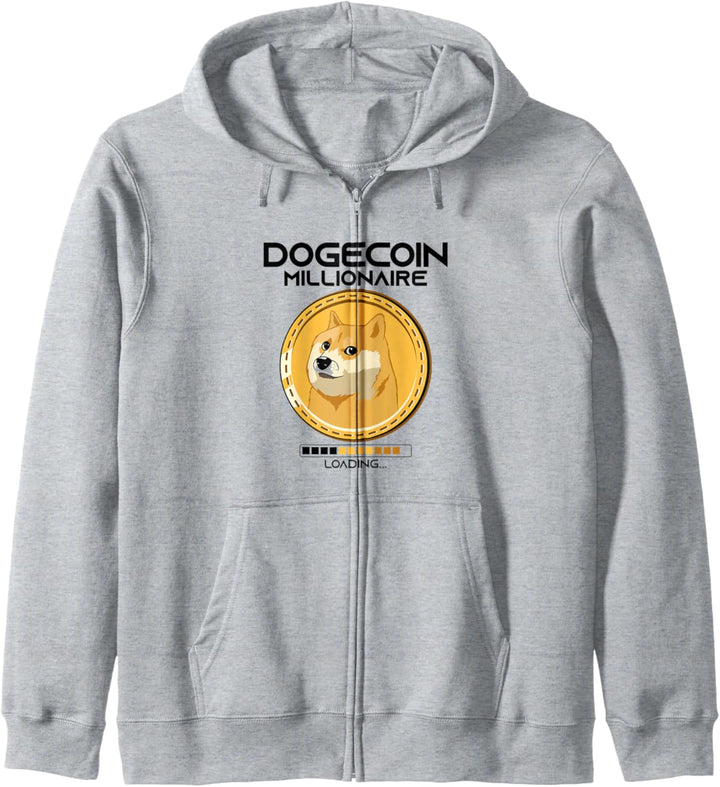 Dogecoin Millionär Laden Lustige Krypto Kryptowährung Kapuzenjacke