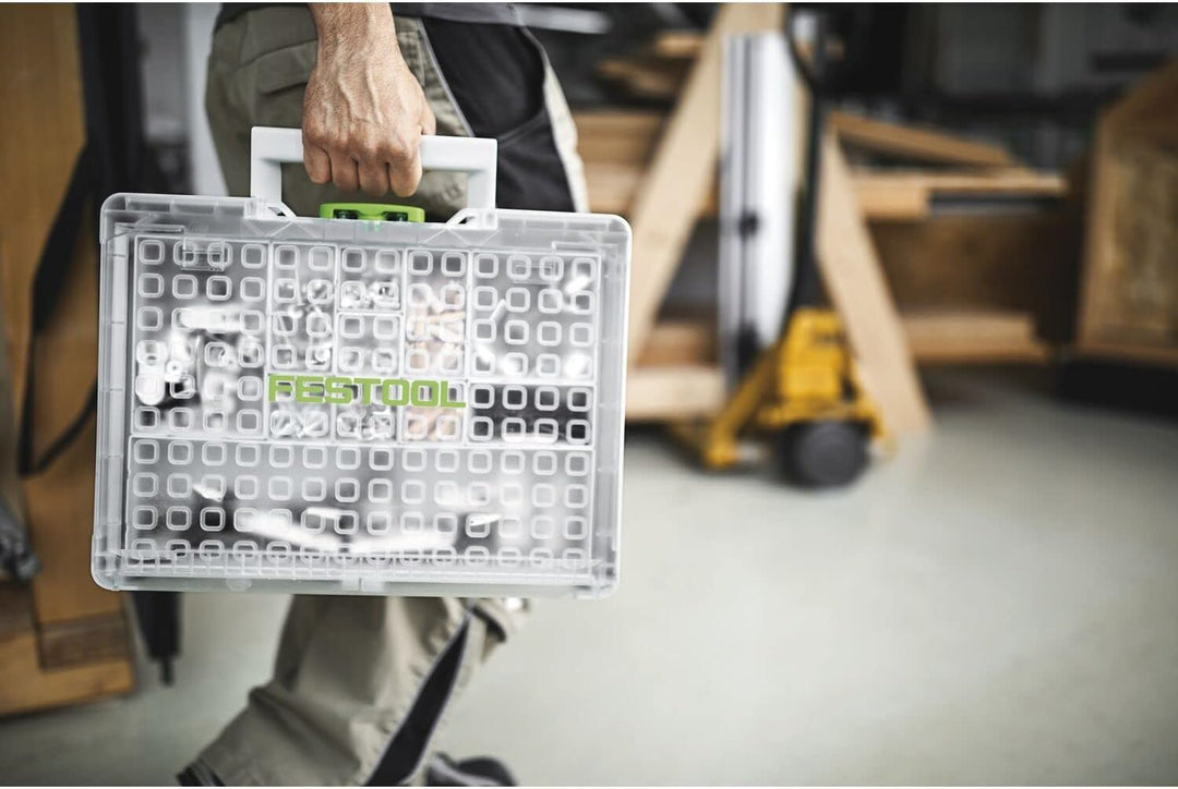Festool Systainer³ Organizer SYS3 ORG M 89 22xESB (mit Einsatzboxen verschiedene Grössen) Transparen