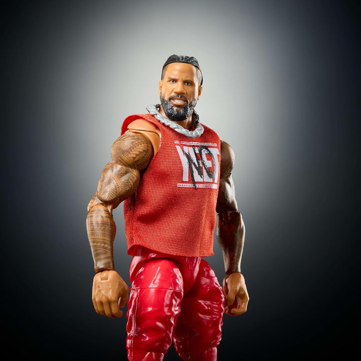 Mattel WWE Ultimate Edition Actionfigur & Zubehör-Set, Jimmy USO 15,2 cm Sammlerstück, austauschbare