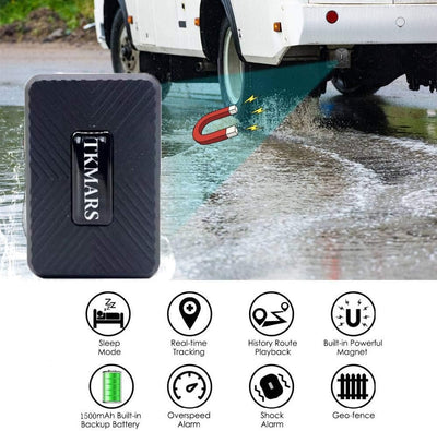 TKMARS TK913 Klein GPS Tracker, 1500mAh magnetisch wasserdicht, Mini Echtzeit-Ortungsgerät Peilsende