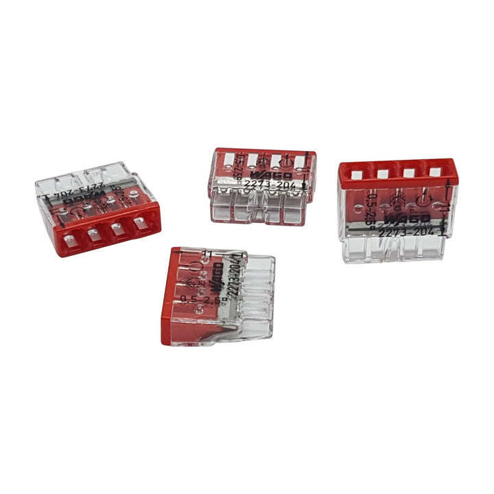 100er Set Wago Verbindungsklemmen 20x 2 Leiter 40x 3 15x 4 15x 5 10x 8 der Serie 2273 von 0,5 bis 2,