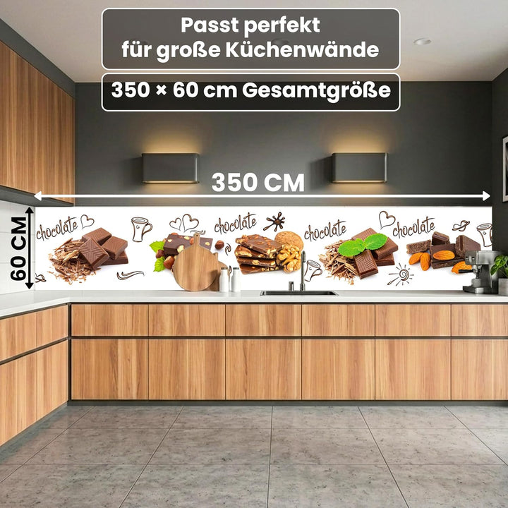 DIMEX Küchenrückwand Folie selbstklebend Schokolade | Klebefolie - Dekofolie - Spritzschutz für Küch