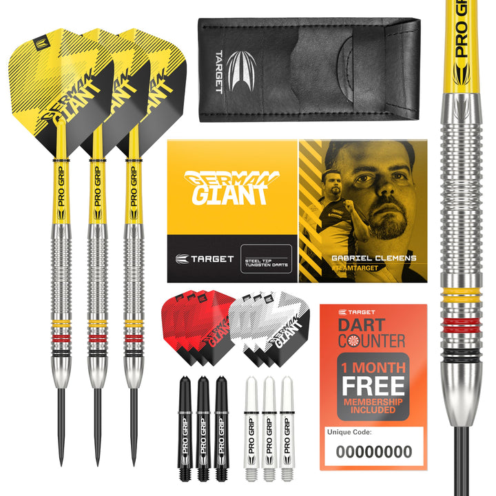 Target Darts Gabriel Clemens 22G/23G/24G Wolfram Stahlspitze Dart Satz Dartpfeile - 9 Pro Grip Schäf