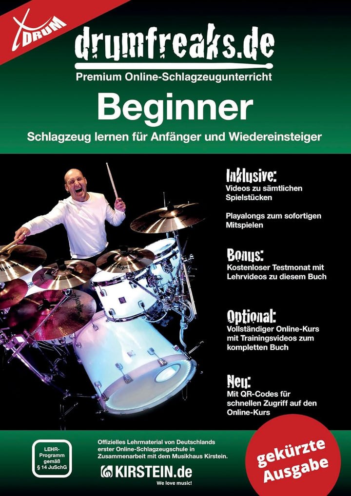 XDrum DD-530 E-Drum Set mit Mesh Heads - Elektronisches Schlagzeug mit 4 Becken Pads 5 Mesh Head Pad