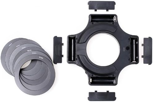 JJC LED-60 Dimmbares LED Makro-Ringlicht (Ringleuchte, Dauerlicht) für DSLR- & Systemkamera 650 Lux