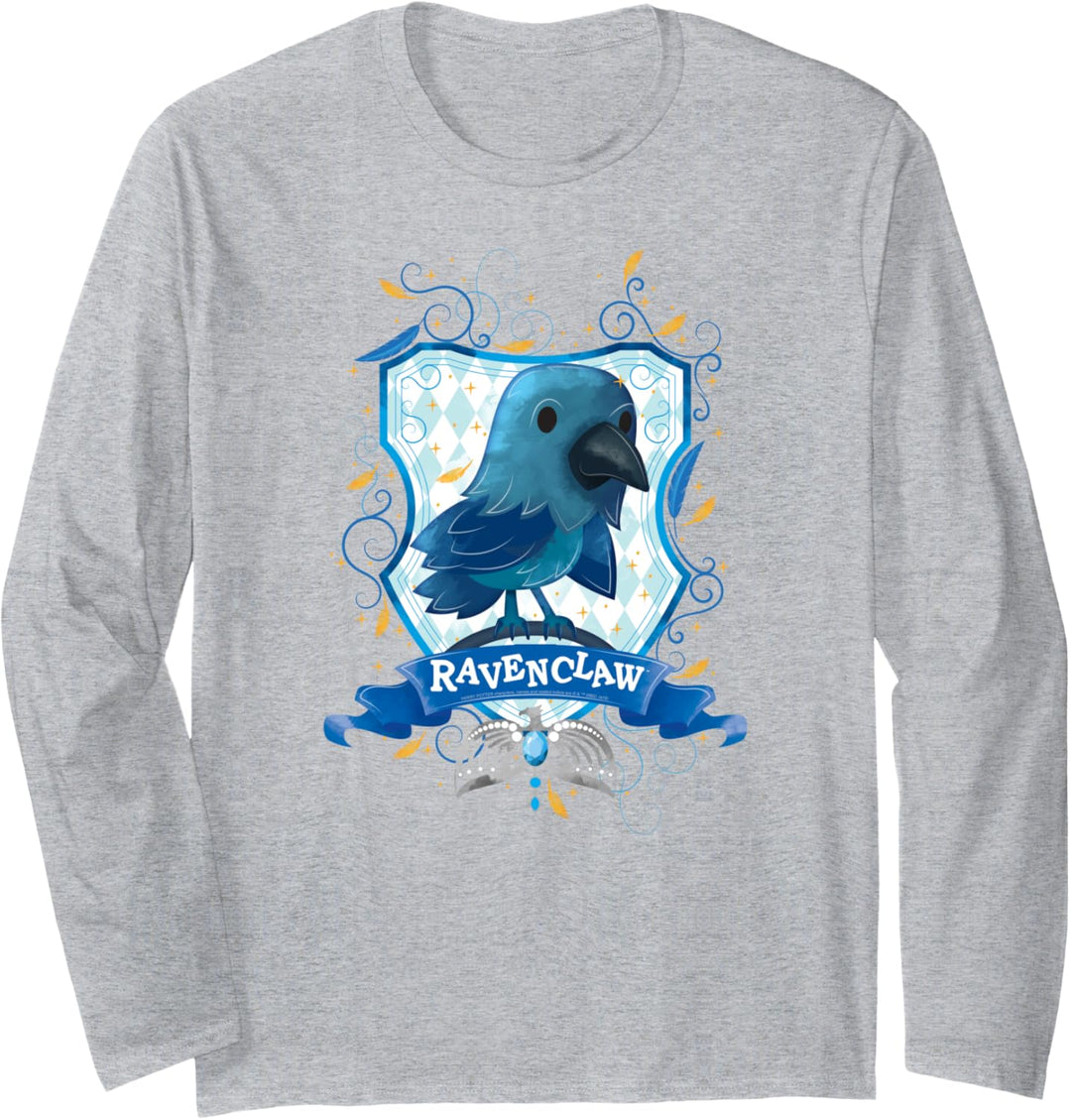 Harry Potter Watercolor Ravenclaw Crest Langarmshirt