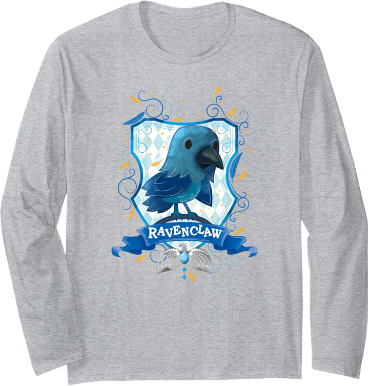 Harry Potter Watercolor Ravenclaw Crest Langarmshirt