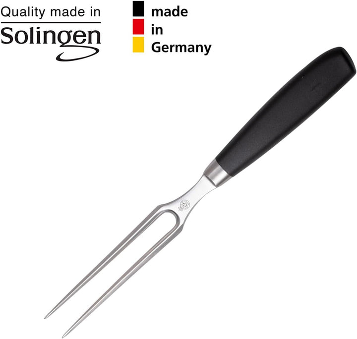 WEITZ Fleischgabel 16cm – Robuste Tranchiergabel aus rostfreiem Edelstahl – Ergonomischer Griff für