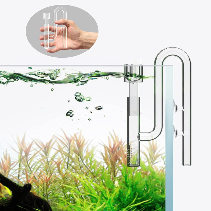 FZONE 13mm Aquarium Glass Mini Skimmer Lily Inflow and Drain Kits for Mini Nano Tanks Filter Tubes f