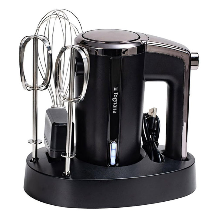 Tognana Avantspace Wiederaufladbarer Kabelloser Handmixer Kunststoff-Edelstahl Schwarz