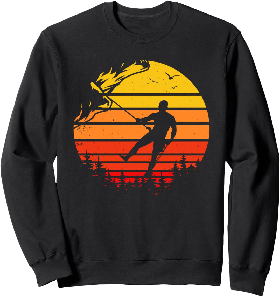 Bergsteiger Bouldering Vintage Kletterer Klettern Berge Sweatshirt