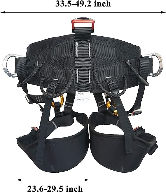 SOB Bergsteiger-Klettergurt, Halbkörpergurt Sicherheitsgurt Klettergurt für Feuerrettung Bergsteigen
