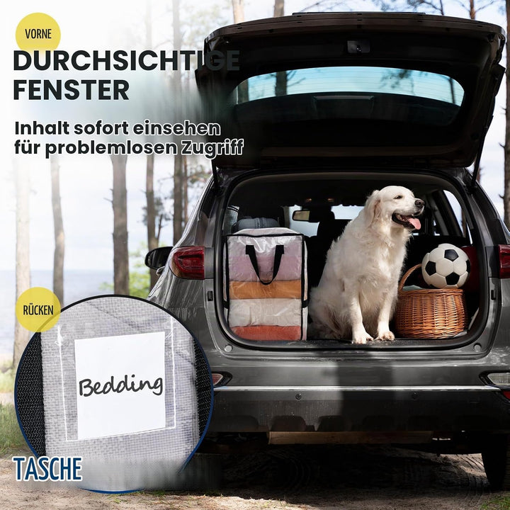 TAILI Vertikale Umzugstaschen, starke Griffe und Reissverschlüsse, Kleideraufbewahrung, Wäschesäcke,
