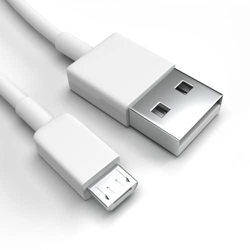 Micro-USB Ladekabel für ZTE Blade A520 Weiss 2 x 2 m Handy Schnellladekabel Datenkabel, Weiss 2 x 2