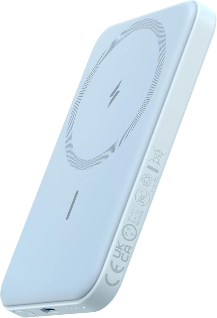 Anker 621 Magnetic Battery (MagGo), 5000mAh magnetische Powerbank mit USB-C Kabel, Nur kompatibel mi