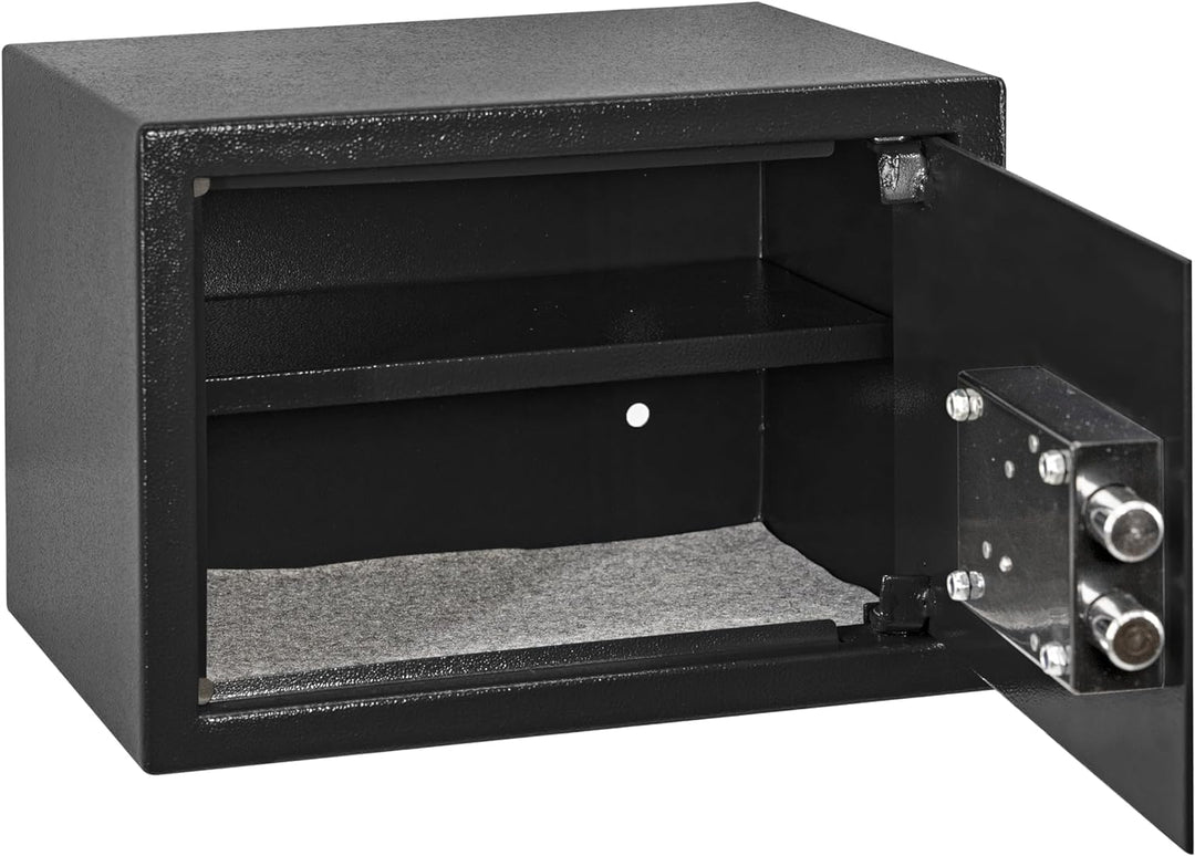 Genie Hand | Mechanische Möbeltresor für Zuhause mit Schlüssel, Tresor Safe – Doppelbartschloss Larg