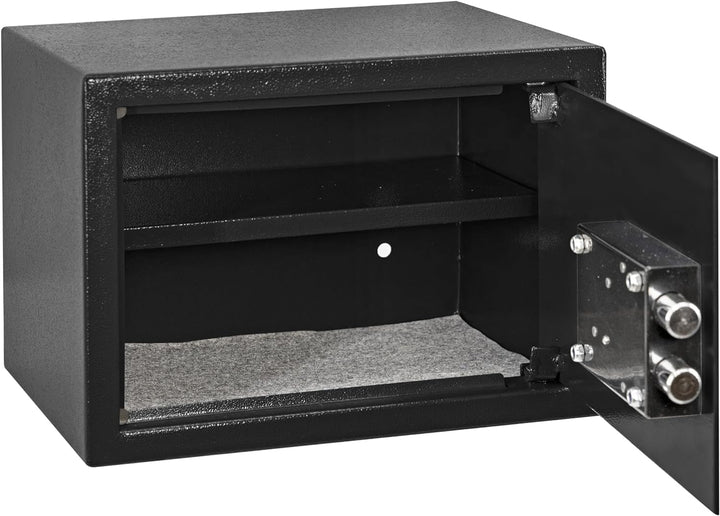 Genie Hand | Mechanische Möbeltresor für Zuhause mit Schlüssel, Tresor Safe – Doppelbartschloss Larg