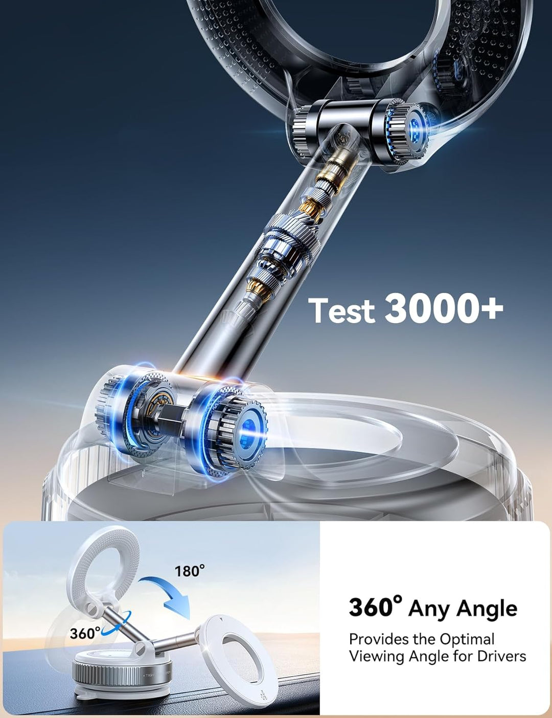 JOYROOM Vakuum Handyhalterung Auto Magsafe–2025 Magsafe Autohalterung [24 XN55 Magneten & Stärkster