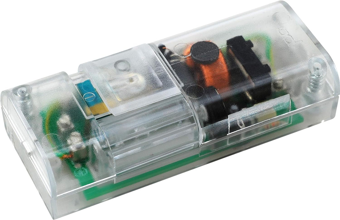EHMANN 2100x0700 Schnurdimmer T21.07 transparent, Phasenanschnitt, 230V, 50Hz, Leistung: LED 3-35W,
