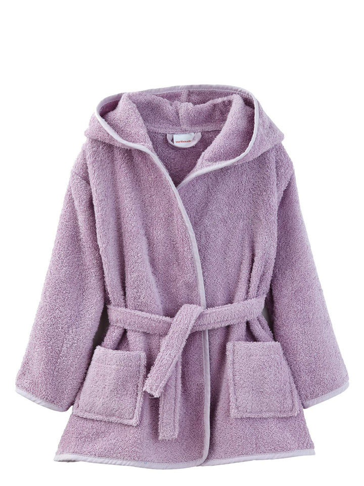 Vertbaudet Kinder Bademantel mit Kapuze 140 Violett, 140 Violett