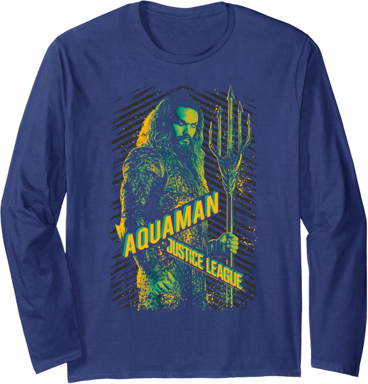 Justice League Movie Aquaman Langarmshirt