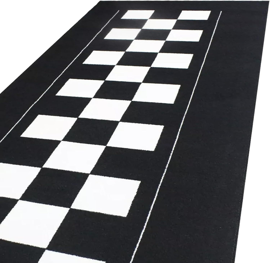 Bike It Teppich Biketek Check Flag Serie 4 Garagenmatte Motorradteppich