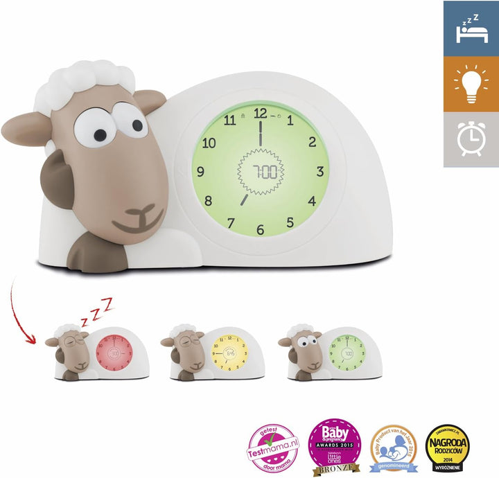 Zazu Sam The Lamb Uhr – Schlafcoach Uhr und Nachtlicht für Kinder | Bringt Ihrem Kind mit visuellen