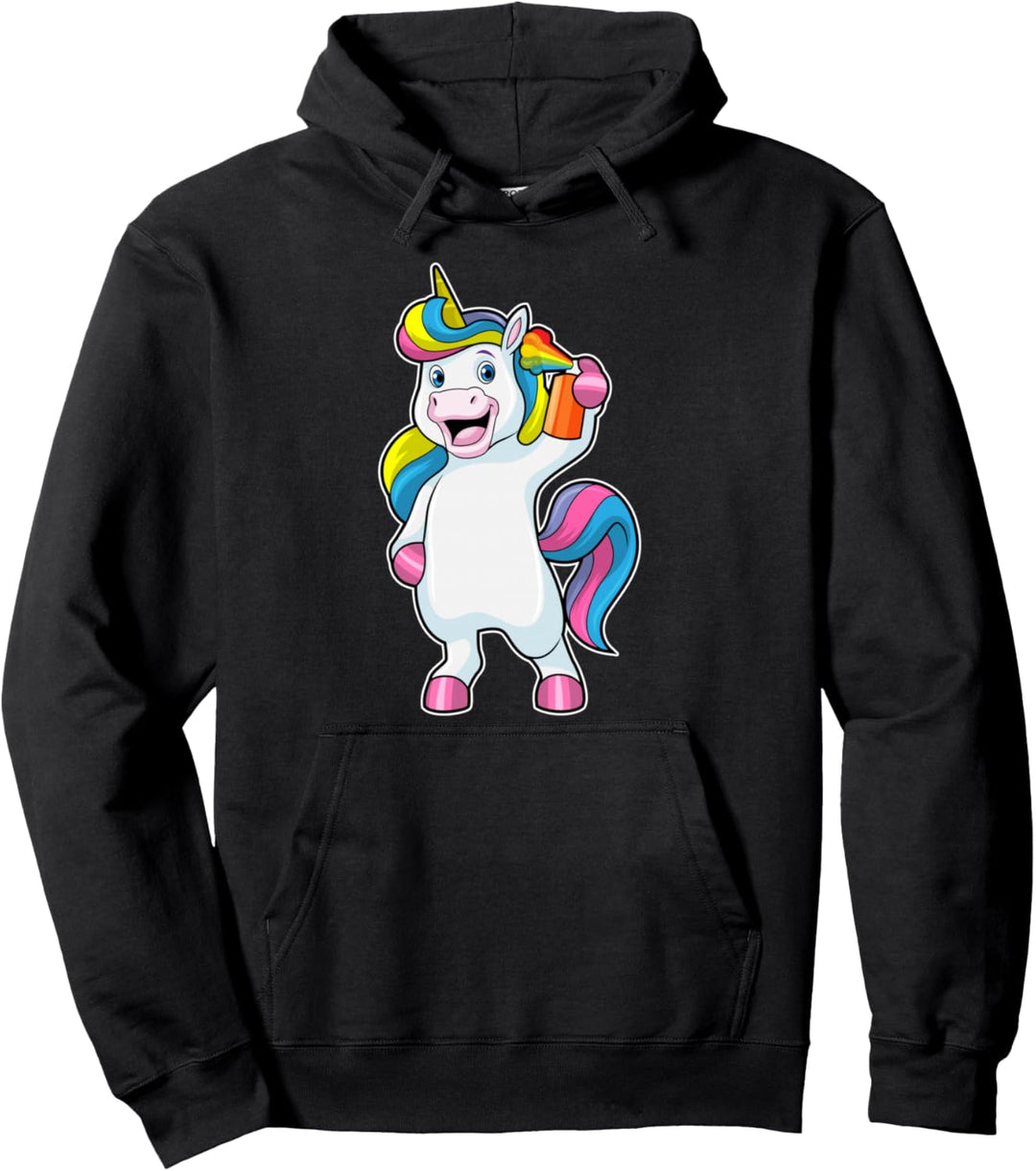 Einhorn Friseur Haarspray Pullover Hoodie