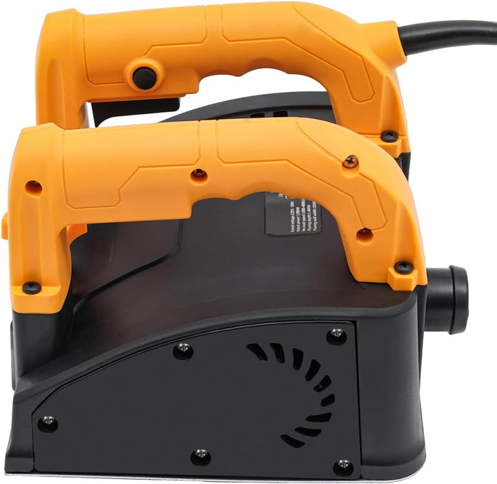 Elektrische Handheld Wandhobel, 1200W 220V Power Handhobelmaschine mit Toolbox, Walzenhobelmaschine