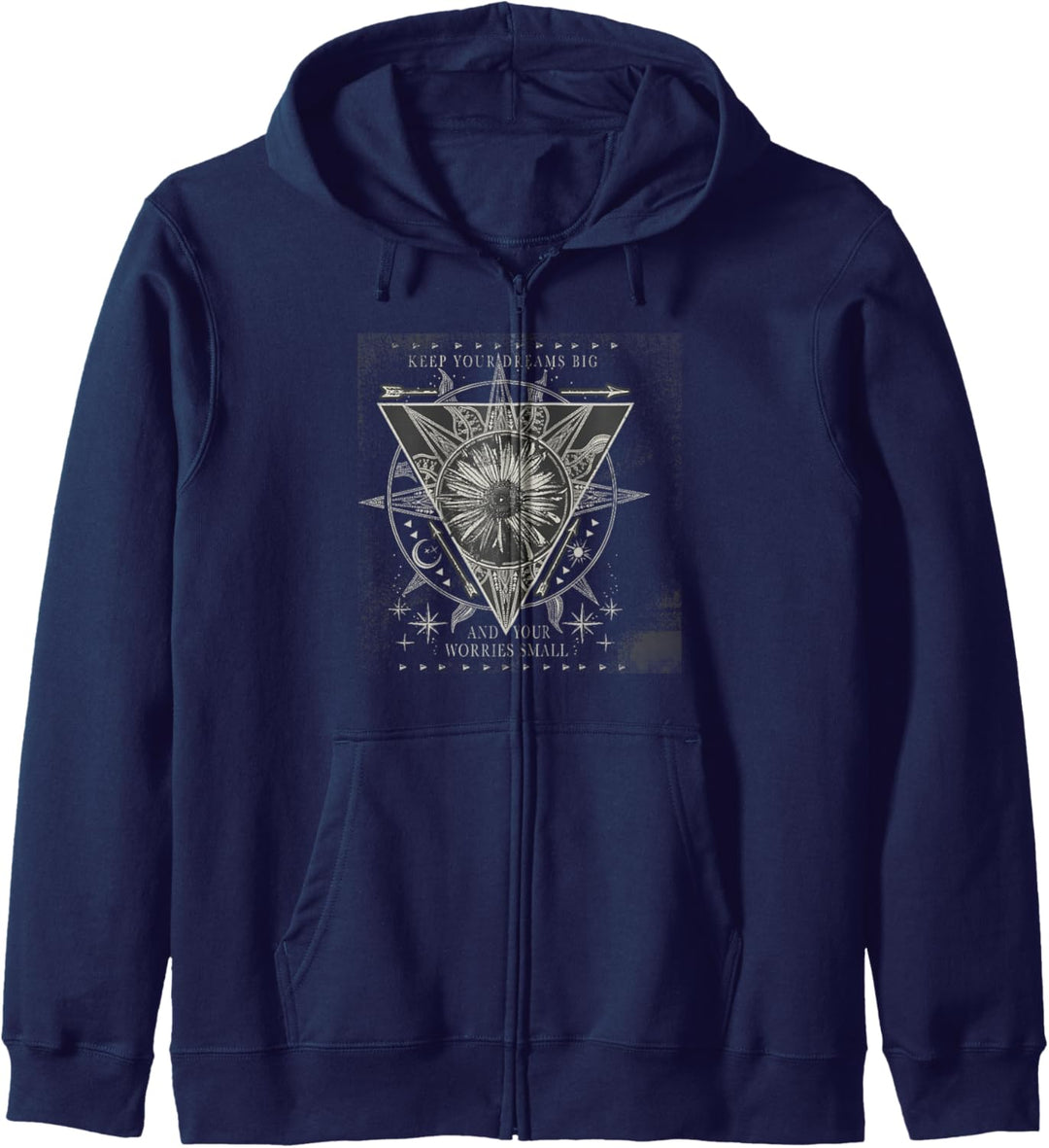 Celestial Daisy Geometric Henna Pattern Kapuzenjacke