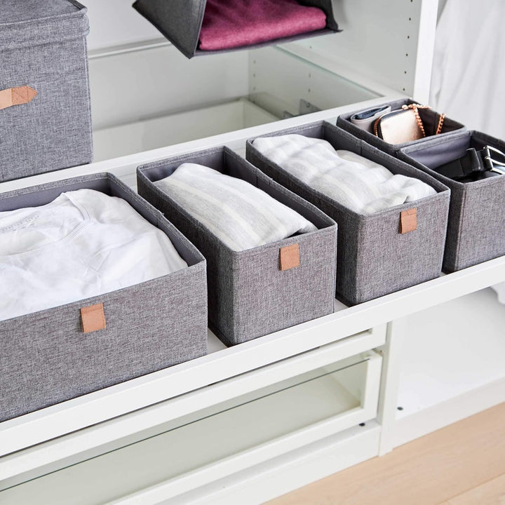 LOVE !T STORE !T Premium Home Storage | Schubladen Organizer Set 5 tlg. | 1x 30x30x15cm 2x 30x15x15c