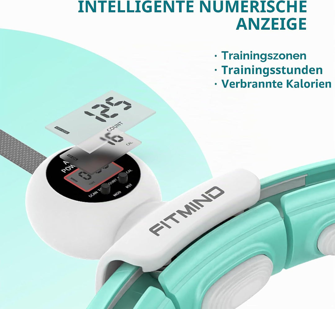 Smart Hula Hoop Reifen Erwachsene, Hula Hoop mit Gewicht Kugel, Hoola Hoop zum Abnehmen für Anfänger