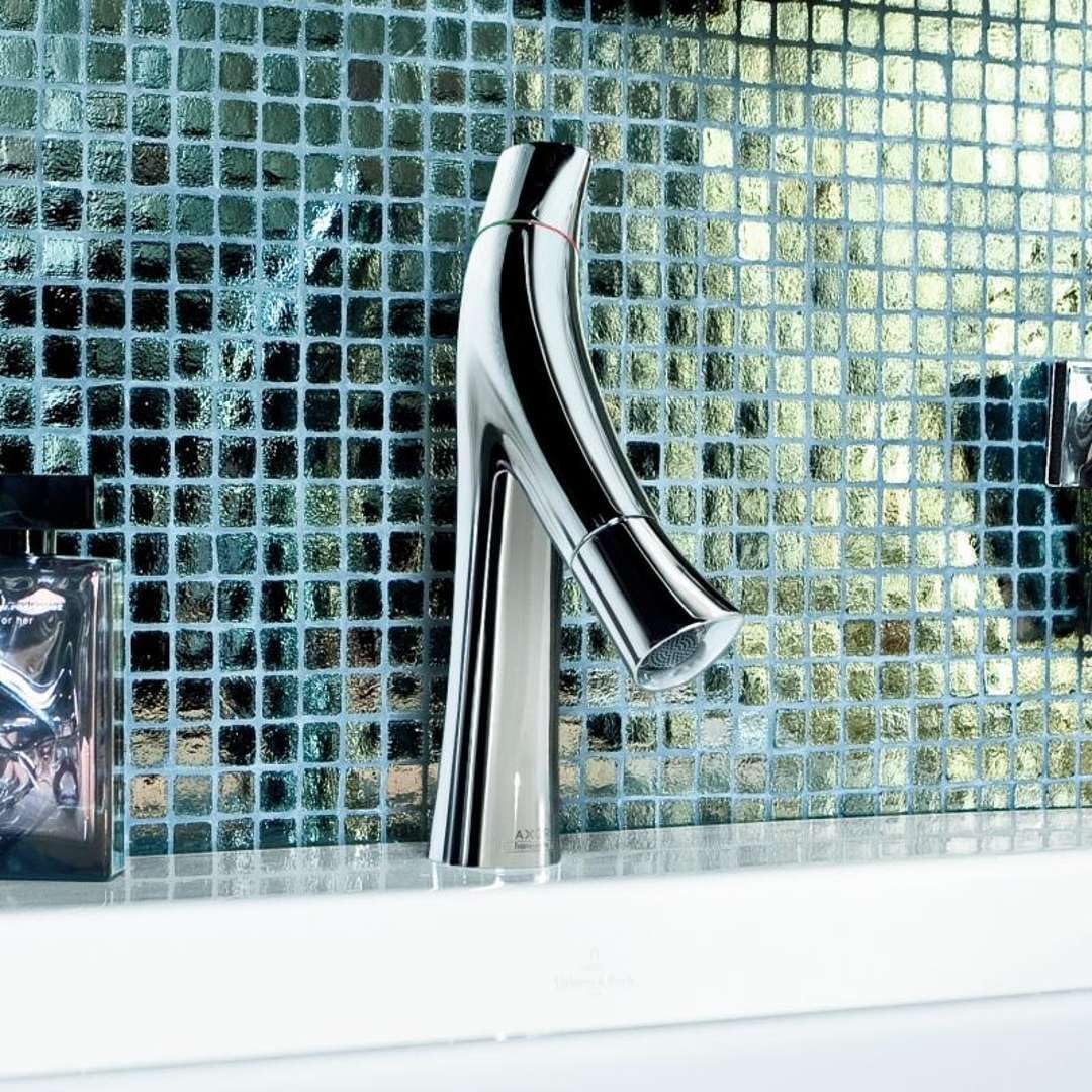 AXOR Wasserhahn Starck Organic (Armatur mit Auslauf Höhe 80 mm ohne Ablaufgarnitur) Chrom Auslaufhöh