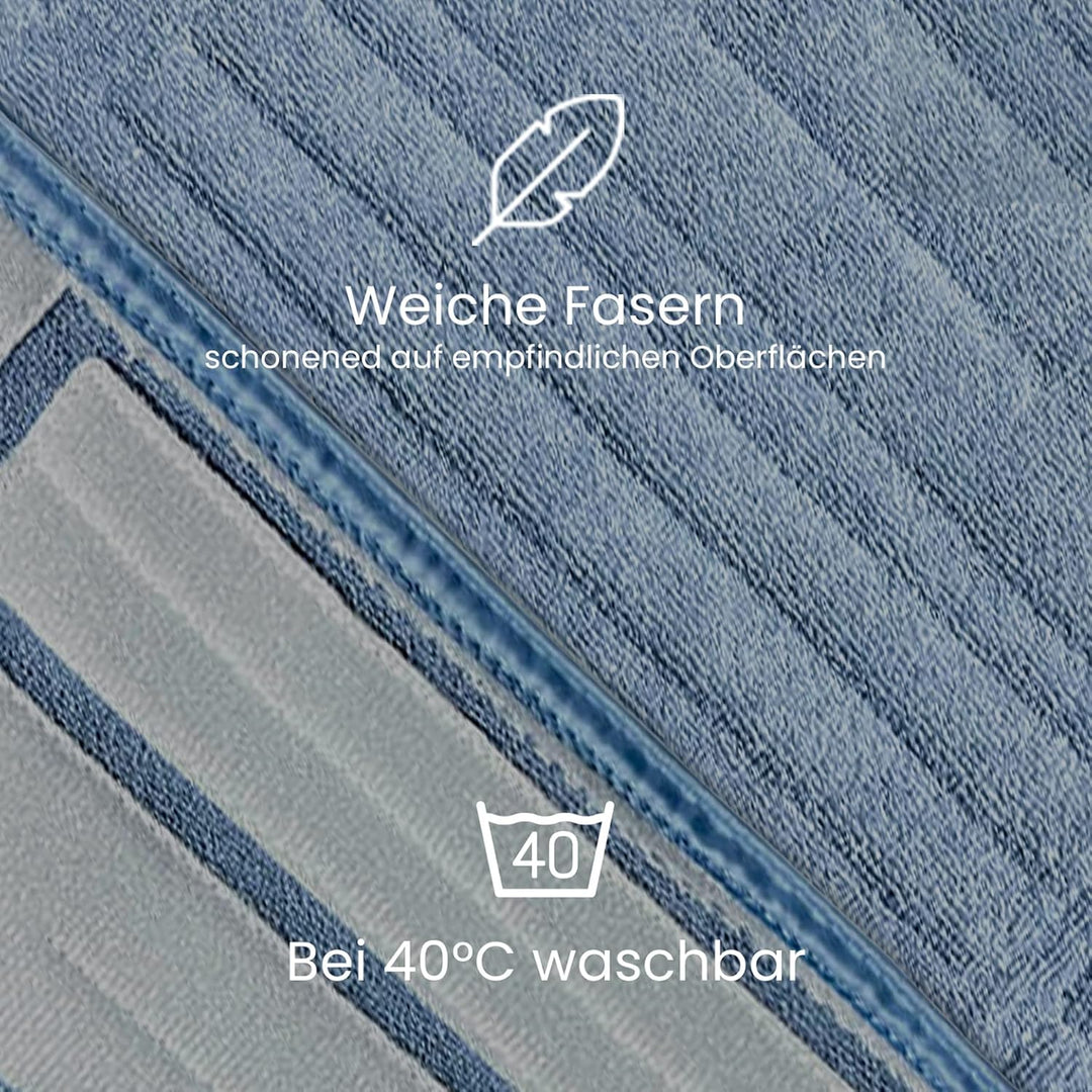 BiOHY Wischtücher Set (12er-Set) | kompatibel mit Roborock S8, S7, S7 +, MaxV Ultra, S7 Pro Ultra |