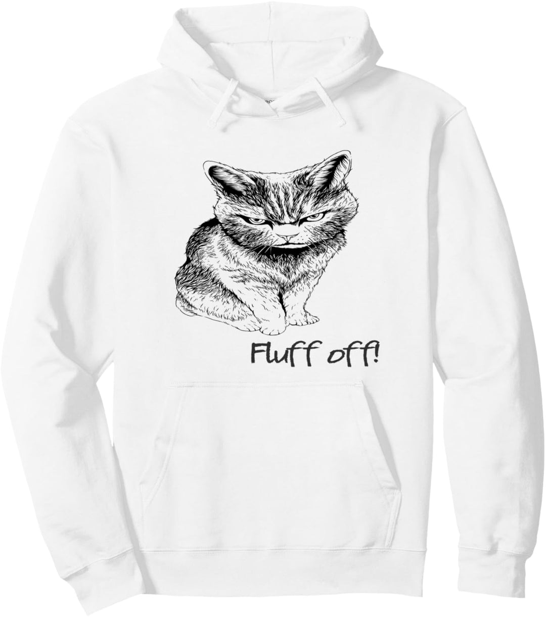 Fluff Off Cat Pullover Hoodie