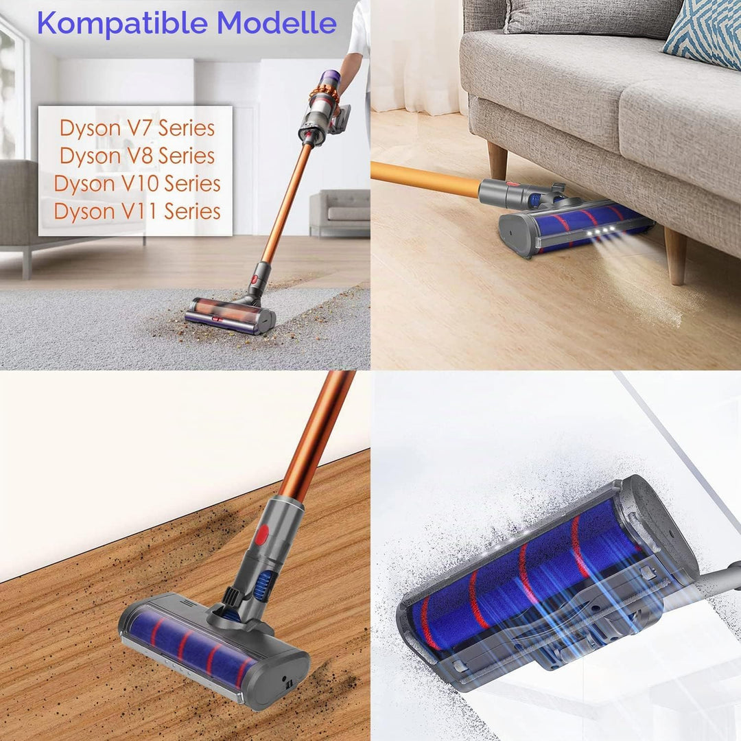 Softroller Bürste für Dyson V7 V8 V10 V11 Kabellosen Staubsauger, Elektrischer Bodendüse Weich-Reini