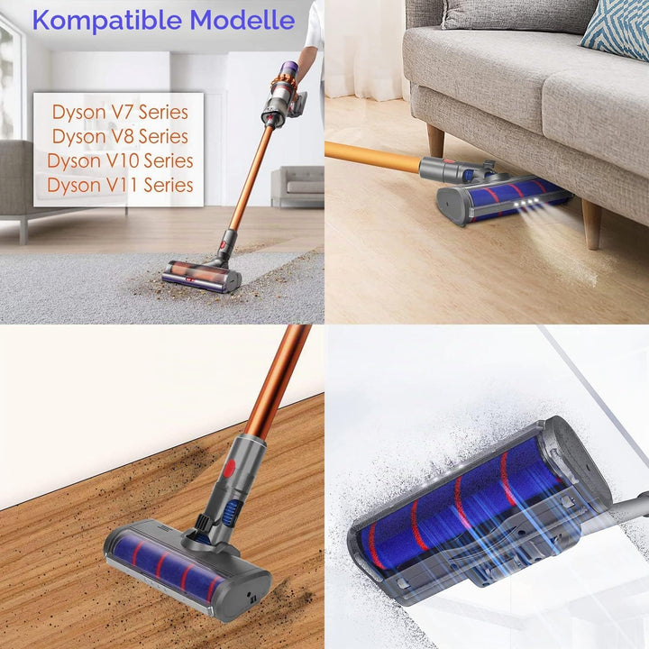 Softroller Bürste für Dyson V7 V8 V10 V11 Kabellosen Staubsauger, Elektrischer Bodendüse Weich-Reini