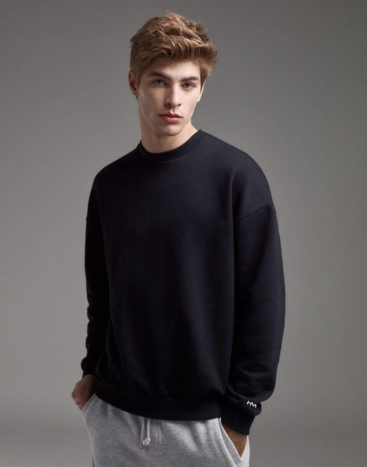 HAWKERS Unisex Sweatshirt Unisex Erwachsene Sweatshirt XS Schwarz/Orange, XS Schwarz/Orange