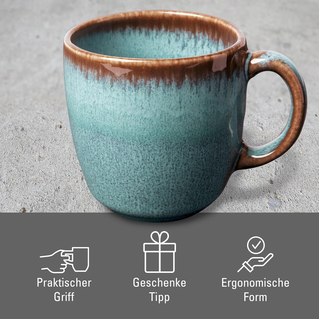 like. by Villeroy & Boch Lave glacé Kaffeetasse, 190 ml Blau 1 Cup, Blau 1 Cup