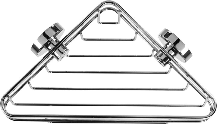Croydex Brockham Flexi Fix Rost Corner Basket, Silber Eckkorb, Eckkorb
