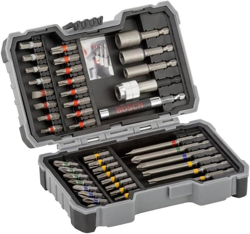 Bosch Professional 43tlg. Schrauberbit und Steckschlüssel-Set (PH-, PZ-, Hex-, T-, TH-, S-Bit, Zubeh