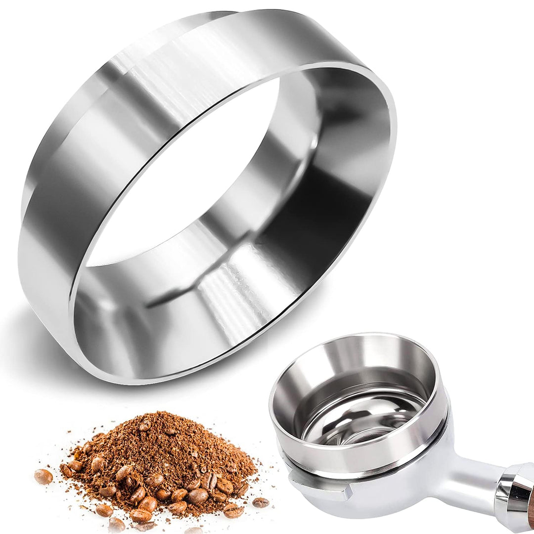 GIAK Espresso Dosiertrichter aus Edelstahl 54mm Kaffee Dosierring Siebträger Trichter zum exakten be