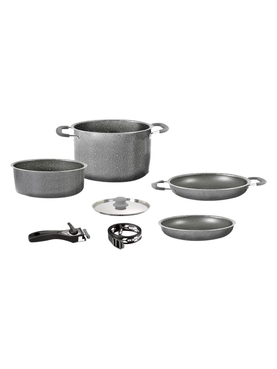BRUNNER Alu-Topfset Gourmet Rock 6+1