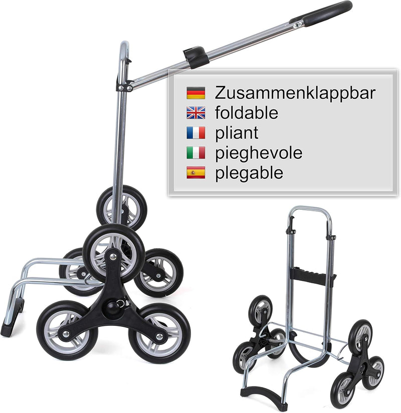 ANDERSEN Einkaufstrolley - Treppensteiger Scala Shopper Tamo anthrazit 51 L Reflektor,Thermo, leicht