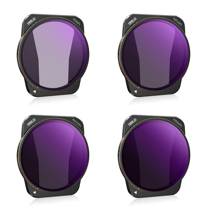 STARTRC 4er-Pack ND/PL Filter Set für DJI Air 3 Zubehör, Mehrfach Beschichtetes HD-Glas, Kein Farbst