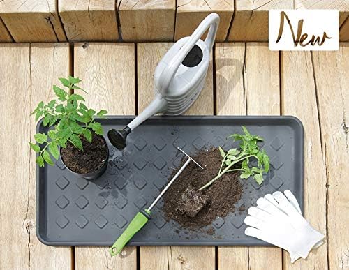 2X Schuhtablett 71x35 cm Schwarz – Schuhwanne mit Hohem Rand (3,3cm), Schuhabtropfschale Kunststoff,