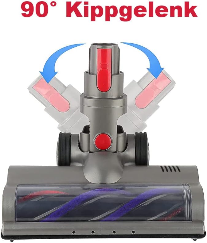 Trade-Shop LED Elektro Turbobürste Teppichdüse mit Direktantrieb kompatibel mit Dyson V15 Serie, V15