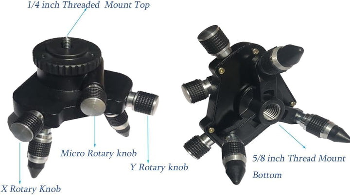 Laser‑Wasserwaage Adapter Basis, 360° drehbare Stativbasis