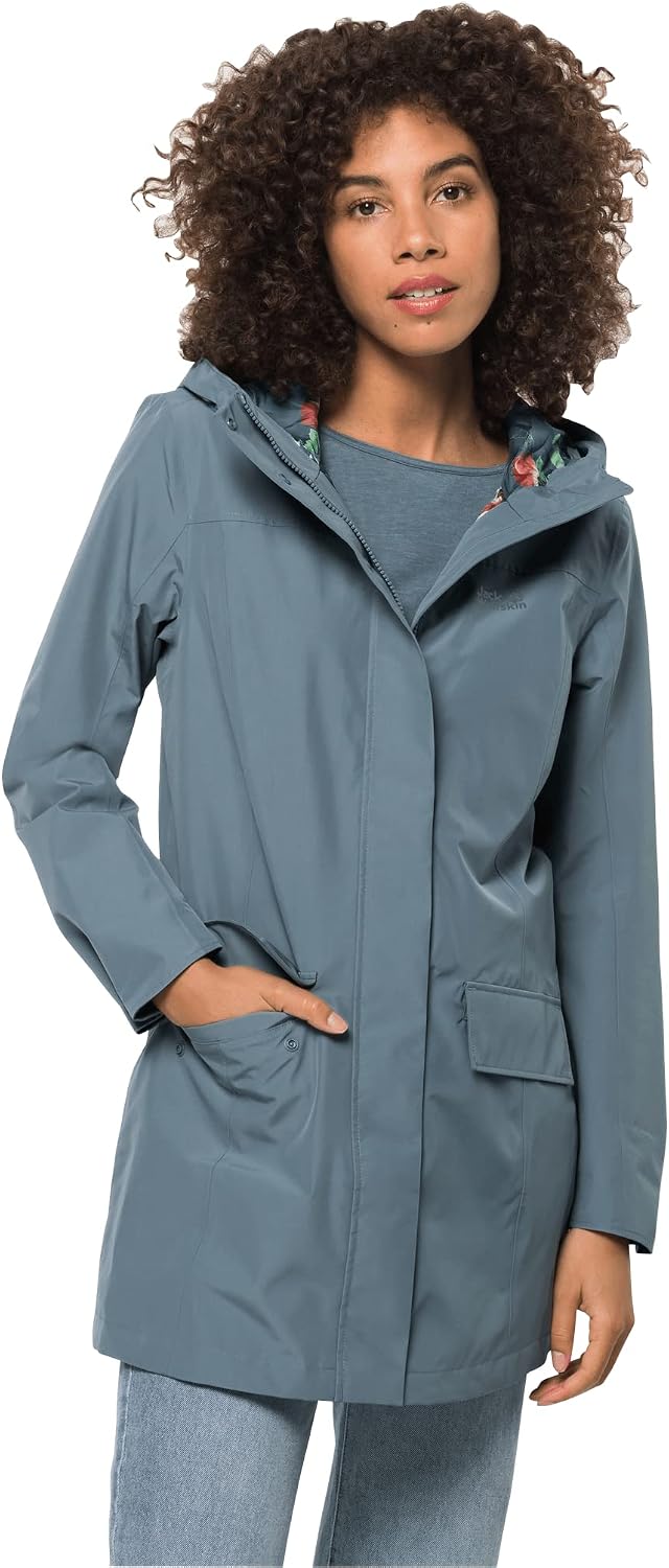 Jack Wolfskin Damen Cape York Paradise Coat W Mantel S teal grey, S teal grey